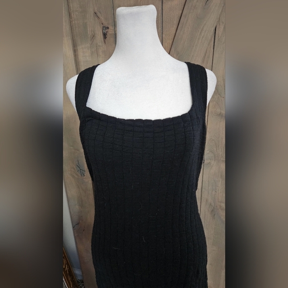 FREE PEOPLE Beach Short N Sweet Sweater Minidress - Black. Size Med NWT - Picture 12 of 13